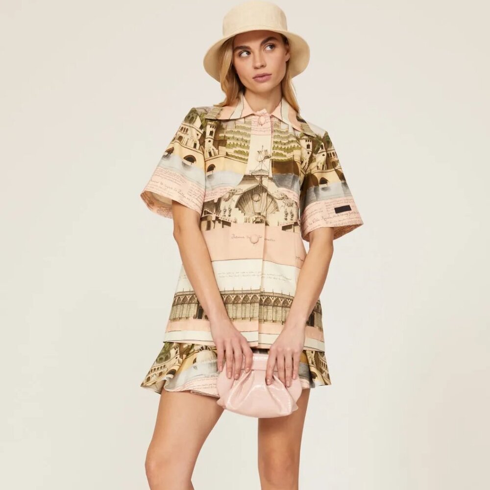 PATOU Paris Amour Island Jacket Tailored Top in luxe organic cotton wool $1690 6
